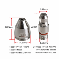 P-160 PLASMA CUTTING NOZZLE AND ELECTRODE